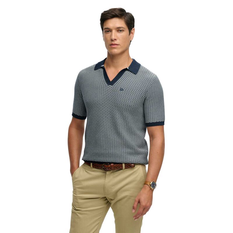 Superdry Johnny Collar Knitted Polo image number 0